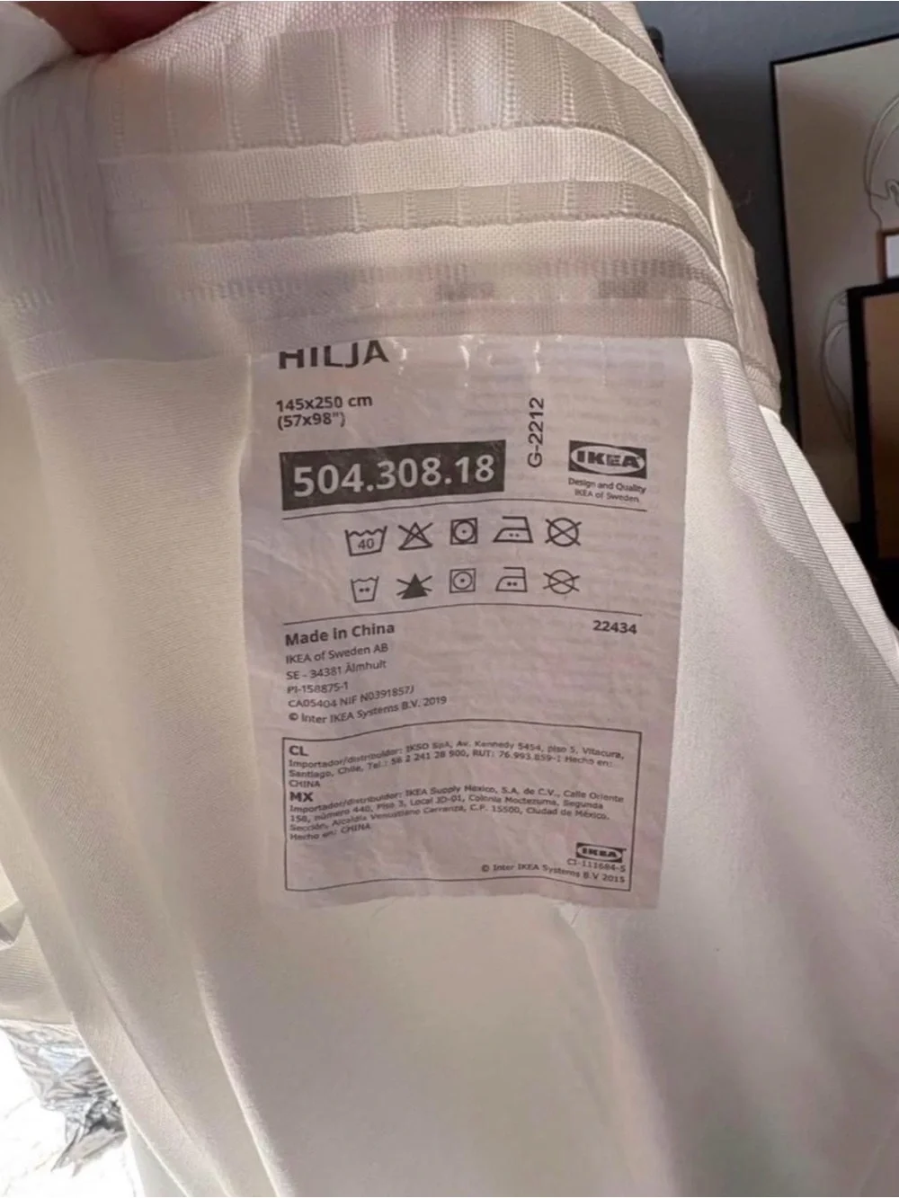 IKEA White Window Curtains